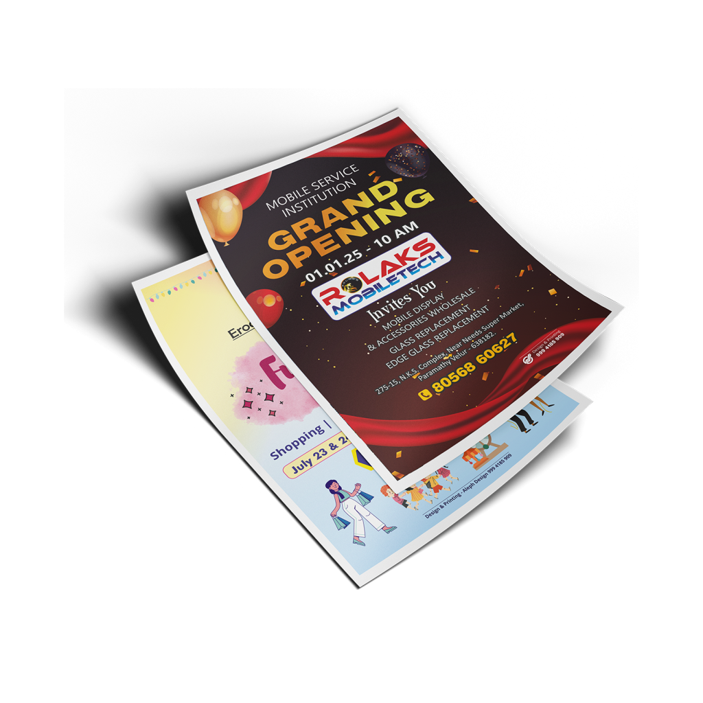 profit design flyer services mockup