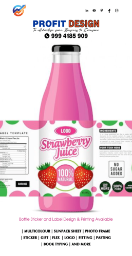 Profit Design Banner Label  Sticker