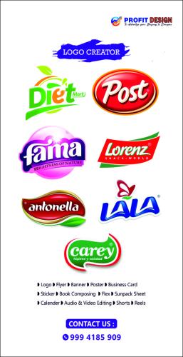 Profit Design Banner creative logo Ideas