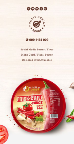 Profit Design Flyer Design Red Chilli Sauce