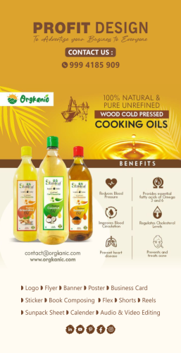 Profit Design Flyer Oil design